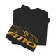A110 Alpine Renault silhouette Männer T-Shirt Schwarz und golden metal