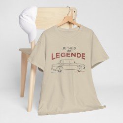 T-shirt homme silhouette Renault 8 Gordini JE SUIS UNE LEGENDE