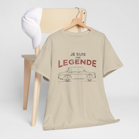 Männer T-Shirt silhouette Renault 8 Gordini JE SUIS UNE LEGENDE