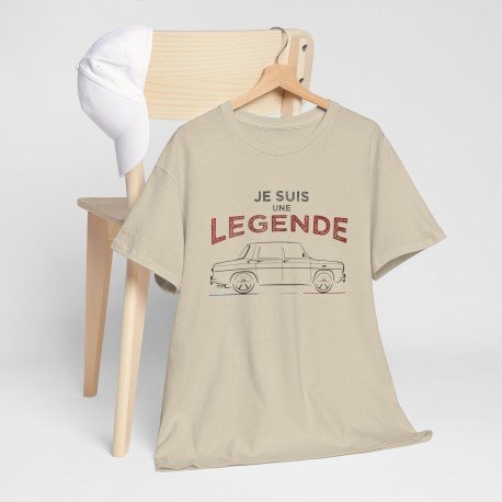 Männer T-Shirt silhouette Renault 8 Gordini JE SUIS UNE LEGENDE