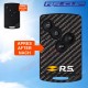 Sticker for 4 buttons Key RENAULT SPORT CARBON look and grey RS 2018
