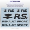 Set mit 5 RENAULT SPORT Aufkleber – Epoche 2016 bis 2023
