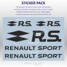 Pack of 5 RENAULT SPORT stickers – 2016 to 2023 era