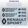 Pack 6 stickers RENAULT SPORT - Epoque 2016 à 2023