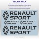 Pack of 4 RENAULT SPORT stickers – new logo