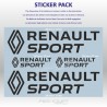 Pack mit 4 RENAULT SPORT Aufklebern – neues Logo