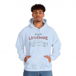 Renault 8 Gordini JE SUIS UNE LEGENDE hoodie homme silhouette R8