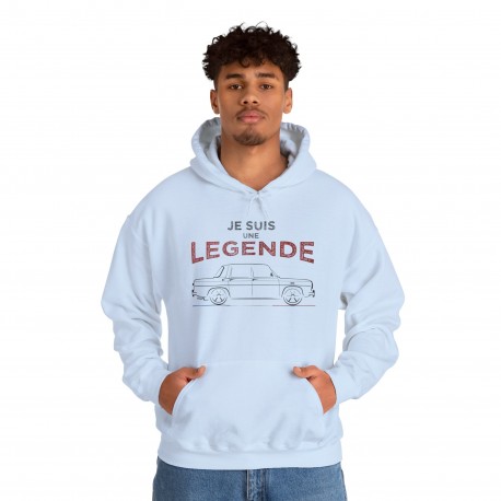 Renault 8 Gordini JE SUIS UNE LEGENDE silhouette Männer Hoodie