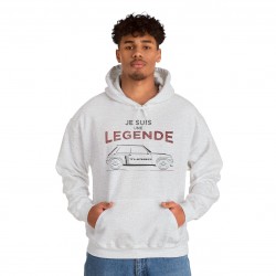 Renault 5 Turbo JE SUIS UNE LEGENDE hoodie homme silhouette R5