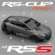 RSS Rennen Graphik Aufkleber für RENAULT SPORT RS Clio Twingo Megane Captur