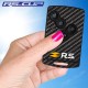 Sticker for 4 buttons Key RENAULT SPORT CARBON look and grey RS 2018