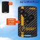 Aufkleber für 4 Tasten Schlüssel RENAULT SPORT CARBON look und gelb streifen