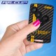 Sticker for 4 buttons Key RENAULT SPORT CARBON look and yellow stripes