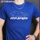 Männer T-Shirt MEGANE 4 RS RENAULT SPORT blau und weiss