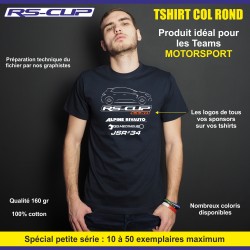 Tshirt à col rond MOTORSPORT spécial club, team et écurie de sport auto