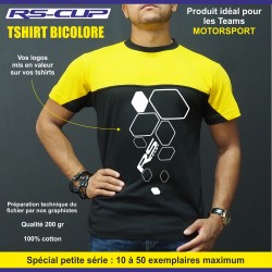 Tshirt homme bicolore MOTORSPORT spécial club, team et écurie de sport auto