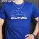 Männer T-Shirt CLIO 2 RS RENAULT SPORT blau und weiss