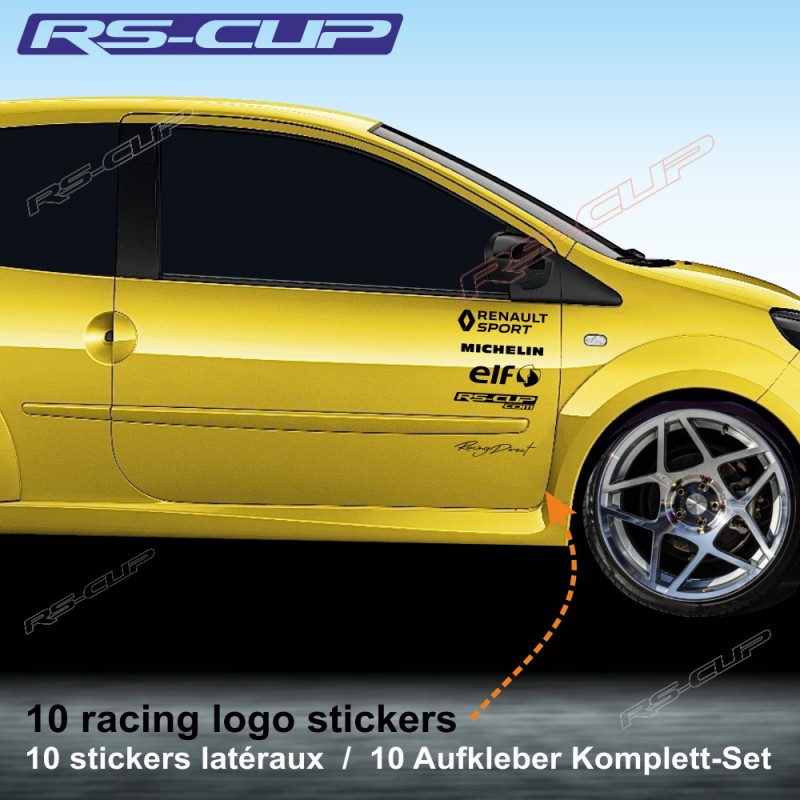 1 sticker RENAULT SPORT Nürburgring 8cm pour Clio Twingo Megane Captur