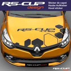 Sticker de capot RSi RENAULT SPORT RS-CUP pour Clio Twingo Megane Captur