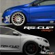 Front Bumper Sticker RSi RENAULT SPORT RS-CUP decal for Twingo Clio Megane Captur
