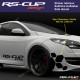 Front Bumper Sticker RSi RENAULT SPORT RS-CUP decal for Twingo Clio Megane Captur