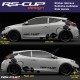 Rear Fender Sticker RSi RENAULT SPORT RS-CUP decal for Twingo Clio Megane Captur