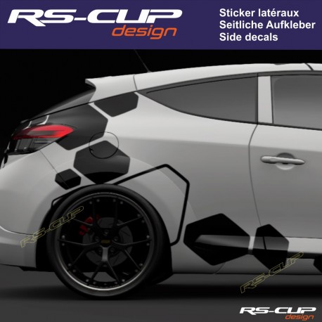 Stickers pour Renault Sport RS Sport - X2 Autocollants carrosserie - vinyl  PRO