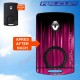 Sticker Clé 4 boutons RENAULT SPORT RS noir et rose