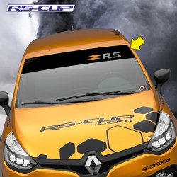 Windshield decal RENAULT SPORT RS logo 2018 black yellow silver