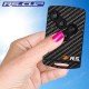 Sticker for 4 buttons Key RENAULT SPORT carbon look with new small RS logo