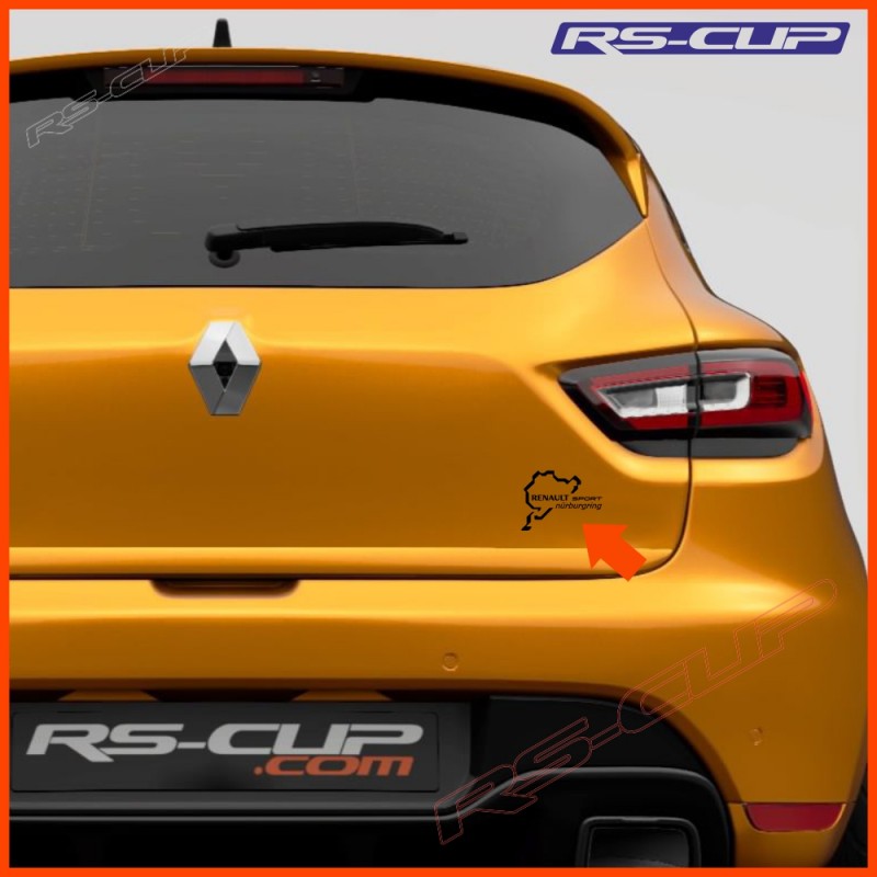 1 sticker RENAULT SPORT Nürburgring 8cm pour Clio Twingo Megane Captur