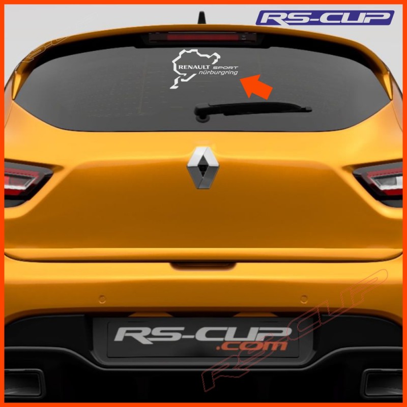 1 sticker RENAULT SPORT Nürburgring 8cm pour Clio Twingo Megane Captur