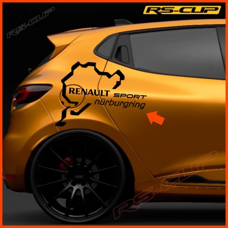 1 Aufkleber RENAULT SPORT Nürburgring 63 cm für Twingo Clio Megane Captur