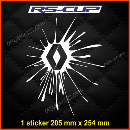 1 splash Renault sticker decal for Twingo Clio Megane Captur