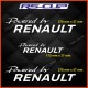 3 Powered by Renault sticker decal for Twingo Clio Megane Captur