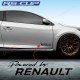 3 sticker Powered by RENAULT pour Clio Twingo Megane Captur