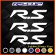 3 sticker RENAULT SPORT logo RS 11 cm