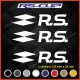 3 Aufkleber RENAULT SPORT logo RS 2018