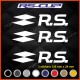 3 sticker RENAULT SPORT logo RS 2018