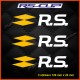 3 Aufkleber RENAULT SPORT logo RS Bicolor