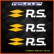 3 decals Renault Sport logo RS bicolour