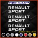 3 sticker RENAULT SPORT 11 cm