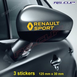 3 Aufkleber RENAULT SPORT 12 cm