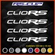 4 Aufkleber CLIO RS