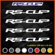 4 Aufkleber RS-CUP RENAULT SPORT
