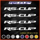 4 decals RS-CUP RENAULT SPORT