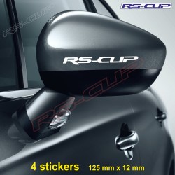 4 decals RS-CUP RENAULT SPORT