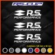 3 Aufkleber RS PERFORMANCE RENAULT SPORT