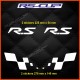 4 Aufkleber pack RENAULT SPORT RS logo