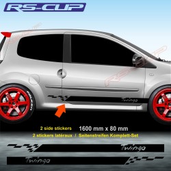 Kit stickers bas de caisse pour Renault TWINGO 1 et 2